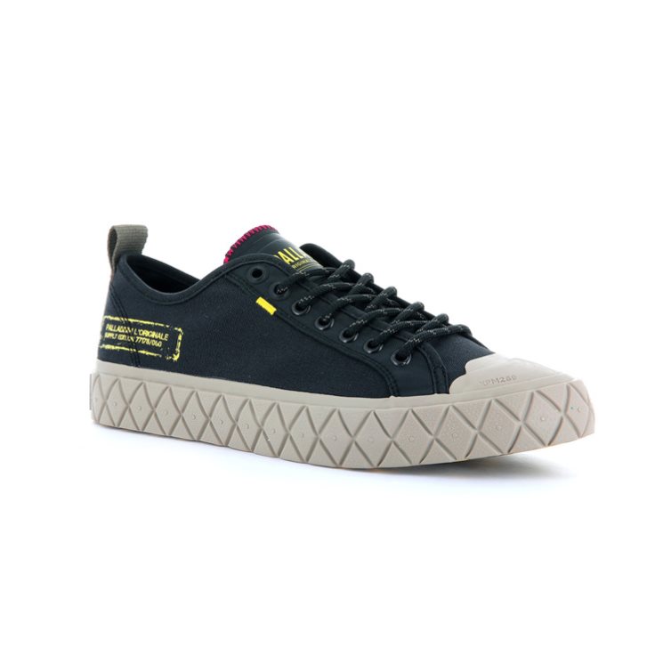 Baskets Palladium Palla Ace Supply LO Low Tops Homme Noir | FR LPH754T